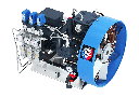 V5650/350N Compressor Unit AIR COOLED LUBRICATED 3 STAGES 3 CYL 5.5 bar inlet 30 m3/hr @ 350 bar  7.5 kW 1500RPM