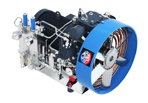 [JAB AC SV 3000/40] SV3000/40 Compressor Unit AIR COOLED LUBRICATED 4 STAGES 4 CYL  181 m3/hr @ 40 bar  45 kW 1500RPM