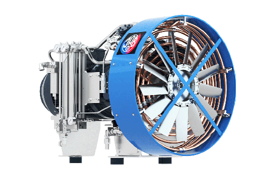 [JAB GC SV 2400/40 He] SV2400/40He Compressor Unit AIR COOLED LUBRICATED 3 STAGES 4 CYL 141 m3/hr @ 40 bar  37 kW 1500RPM