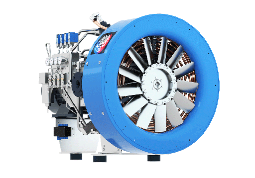 [JAB GC SV 1100/350 He] SV1100/350He Compressor Unit AIR COOLED LUBRICATED 4 STAGES 4 CYL 65 m3/hr @ 350 bar  30 kW 1500RPM