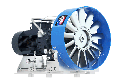 [JAB AB V 5360-2/40] V5360-2/40 Compressor Unit AIR COOLED LUBRICATED 1 STAGES 2 CYL 10 bar inlet 192 m3/hr @ 40 bar  15 kW 1500RPM