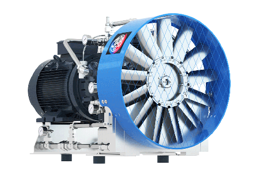 [JAB AB V 5461-3/40] V5461-3/40 Compressor Unit AIR COOLED LUBRICATED 1 STAGES 3 CYL 13 bar inlet 603 m3/hr @ 40 bar  30 kW 1500RPM